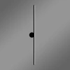 LED-Wandleuchte Line No.2 80 cm Schwarz 3000K LEDesign