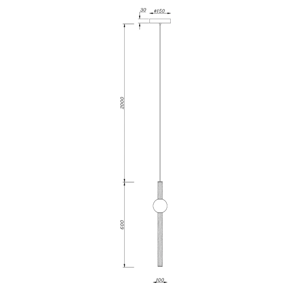 Moderne LED-Pendelleuchte Led Solis A1 Gold 3000K