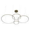 Moderne LED-Pendelleuchte Orbit S No.4 100 cm Gold 3000K dimmbar LEDesign