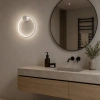Moderne LED-Wandleuchte Moon 30 cm Weiß 3000K LEDesign