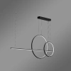 Moderne LED-Pendelleuchte Geometrik No.4 Schwarz 3000K mit Fernbedienung LEDesign