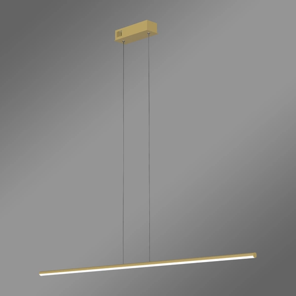 Moderne LED LINE Pendelleuchte 120 cm gold - variable Farbe, Fernbedienung