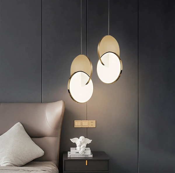 Led-Pendelleuchte Eclipse gold modern für elegante Innenräume