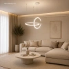 Moderne Led-Pendelleuchte Celestial No.2 weiß mit Fernbedienung 3000K LEDesign
