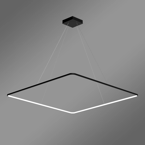 Pendelleuchte Led Quadrum No.1 120 cm Schwarz 4000K mit Fernbedienung LEDesign