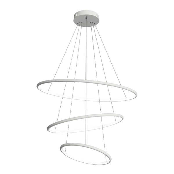 Moderne LED-Pendelleuchte Orbit No.3 80 cm Weiß 4000K LEDesign