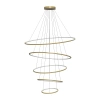 Moderne LED-Pendelleuchte Orbit No.5 120 cm Gold 3000K mit Fernbedienung LEDesign