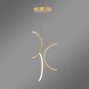 Moderne LED-Pendelleuchte Moon No.3 40 cm Gold mit Fernbedienung 3000K–6000K LEDesign