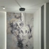 Moderne Led Moon Pendelleuchte No.3 B schwarze 4000K LEDesign