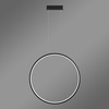 Moderne Hängeleuchte Led Moon 50 cm schwarz, mit Fernbedienung, 4000K LEDesign