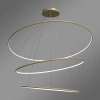 Moderne LED-Pendelleuchte Orbit No.3 Gold 150 cm 3000K mit Tuya LEDesign
