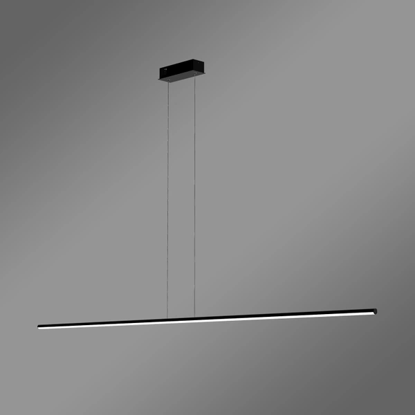 Moderne LED-Pendelleuchte Led Line 180 cm schwarz mit Fernbedienung 3000K–6000K LEDesign