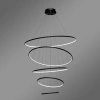 Moderne LED-Pendelleuchte Orbit No.5 120 cm Schwarz 4000K LEDesign