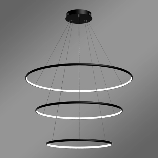 Moderne LED-Pendelleuchte Orbit No.3 100 cm Schwarz 3000K LEDesign