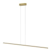 Moderne LED-Pendelleuchte Line 150 cm Gold 3000K dimmbar LEDesign