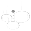 Moderne LED-Pendelleuchte Orbit S No.3 120 cm Weiß 4000K dimmbar LEDesign