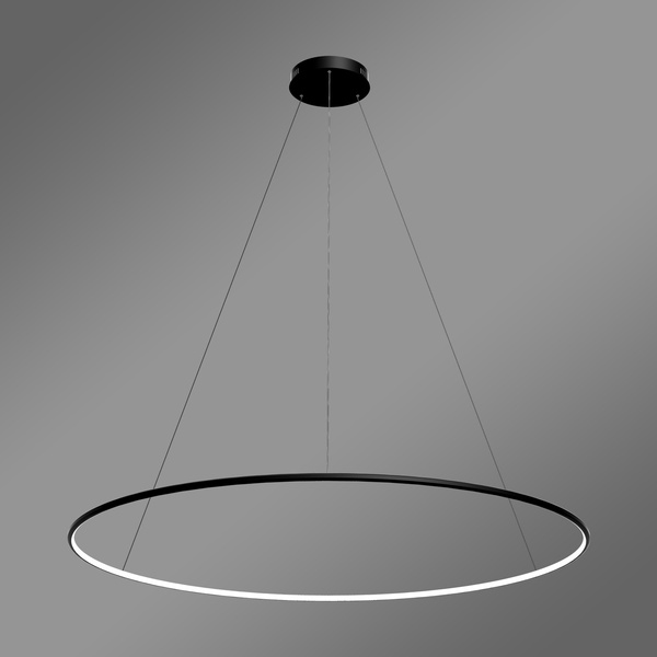Moderne LED-Hängeleuchte Orbit No.1 150 cm Schwarz 3000K mit Fernbedienung LEDesign