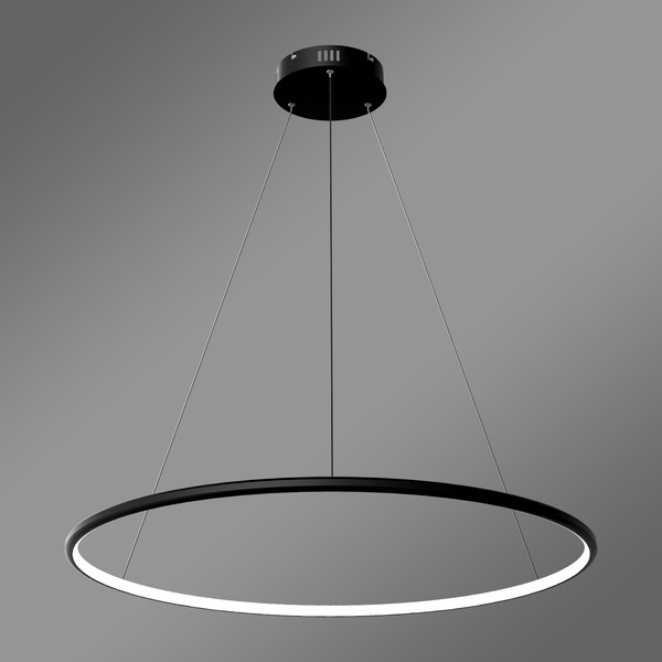 Moderne LED-Pendelleuchte Orbit No.1 80 cm Schwarz 4000K dimmbar LEDesign