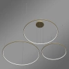 Moderne LED-Pendelleuchte Orbit S No.3 120 cm Gold 3000K dimmbar LEDesign