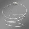 Moderne LED-Pendelleuchte Orbit No.3 150 cm Weiß 3000K mit Fernbedienung LEDesign