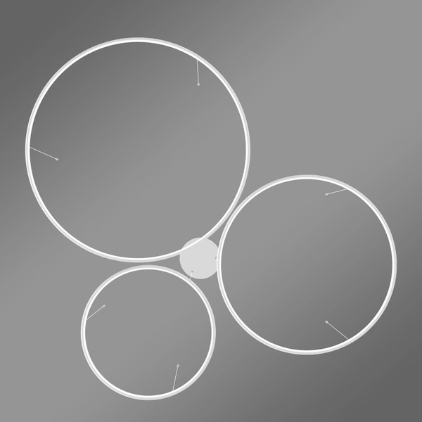 Moderne LED-Pendelleuchte Orbit S No.3 100 cm Weiß 4000K LEDesign