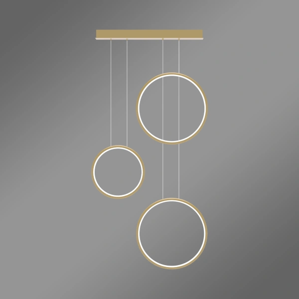 Moderne LED-Pendelleuchte Moon No.3 Gold 3000K mit Tuya App LEDesign