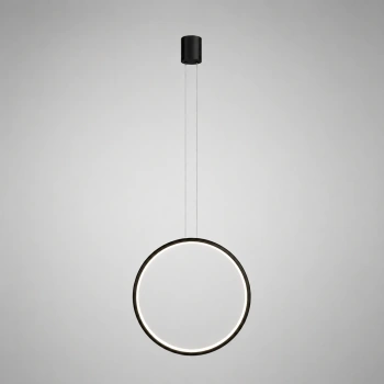 Moderne Pendelleuchte LED Moon B 40 cm in Schwarz, neutrales Licht 4000K | LEDesign