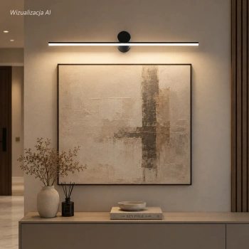 LED-Wandleuchte Line No.2 80 cm Schwarz 3000K LEDesign