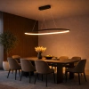 Moderne Led-Pendelleuchte Ellipse Nein.1 120 cm schwarz 3K LED-Design