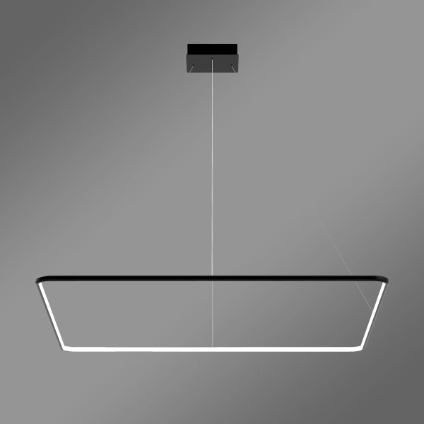 Pendelleuchte Led Quadrum No.1 120 cm Schwarz 4000K mit Fernbedienung LEDesign