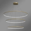 Moderne LED-Pendelleuchte Orbit No.3 Gold 150 cm 3000K LEDesign