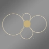 Moderne LED-Pendelleuchte Orbit S No.4 100 cm Gold 3000K dimmbar LEDesign