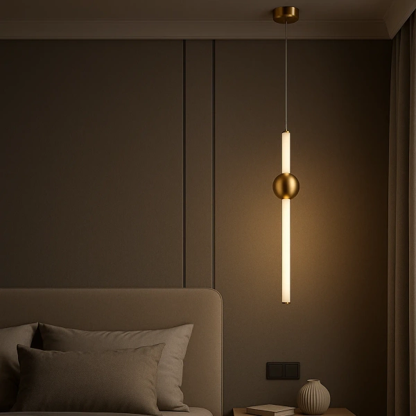 Moderne LED-Pendelleuchte Led Solis B1 Gold 3000K