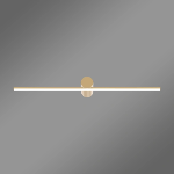 LED-Wandleuchte Line No.2 80 cm Gold 3000K LEDesign