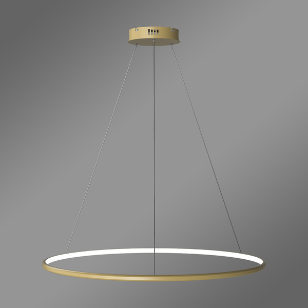 Moderne LED-Hängeleuchte Orbit No.1 80 cm Gold 3000K mit Fernbedienung LEDesign