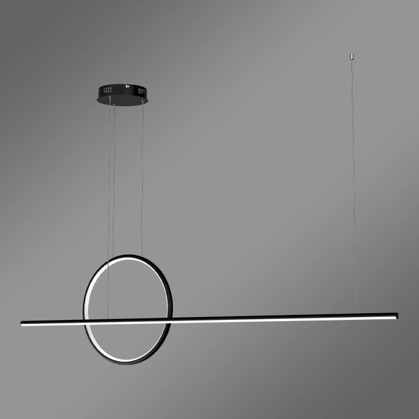 Moderne LED-Pendelleuchte Geometrik 40 cm Schwarz 4000K dimmbar LEDesign