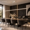 Moderne LED-Pendelleuchte Led Line 180 cm Weiß mit Fernbedienung 3000K LEDesign