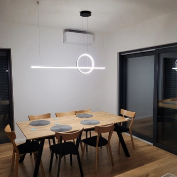 Moderne LED-Pendelleuchte Geometrik 40 cm Schwarz 4000K LEDesign