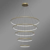 Moderne LED-Pendelleuchte Orbit No.5 120 cm Gold 3000K LEDesign