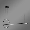 Moderne LED-Pendelleuchte Geometrik 40 cm Schwarz 4000K dimmbar LEDesign