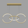 Moderne LED Pendelleuchte Celestial No 3  gold mit Tuya App 4000K LEDesign
