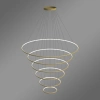 Moderne LED-Pendelleuchte Led Orbit No.6 150 cm Gold 3000K mit Tuya LEDesign