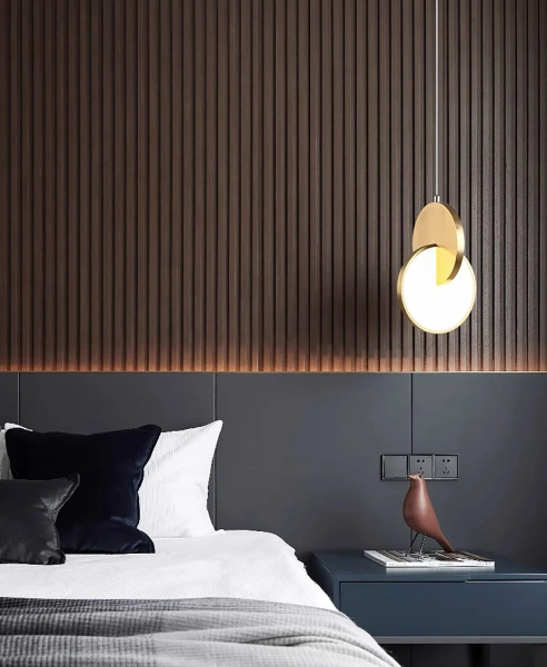 Led-Pendelleuchte Eclipse gold modern für elegante Innenräume