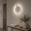 Moderne LED-Wandleuchte Moon 30 cm Weiß 4000K LEDesign
