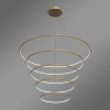 Moderne LED-Pendelleuchte Led Orbit No.5 150 cm Gold mit Fernbedienung 3000K–6000K LEDesign