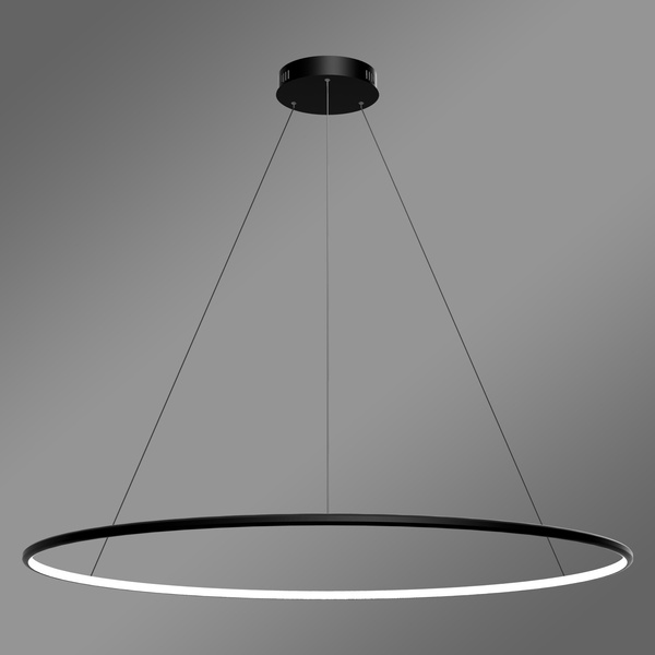 Moderne LED-Hängeleuchte Orbit No.1 120 cm Schwarz 3000K dimmbar LEDesign