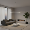Moderne LED-Hängeleuchte Orbit No.1 150 cm Weiß 4000K dimmbar LEDesign