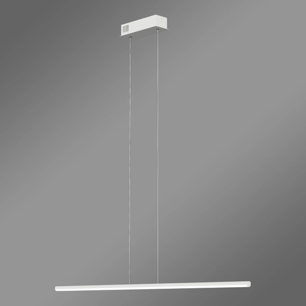 Moderne LED-Pendelleuchte LINE 100 cm Weiß 4000K mit Fernbedienung LEDesign