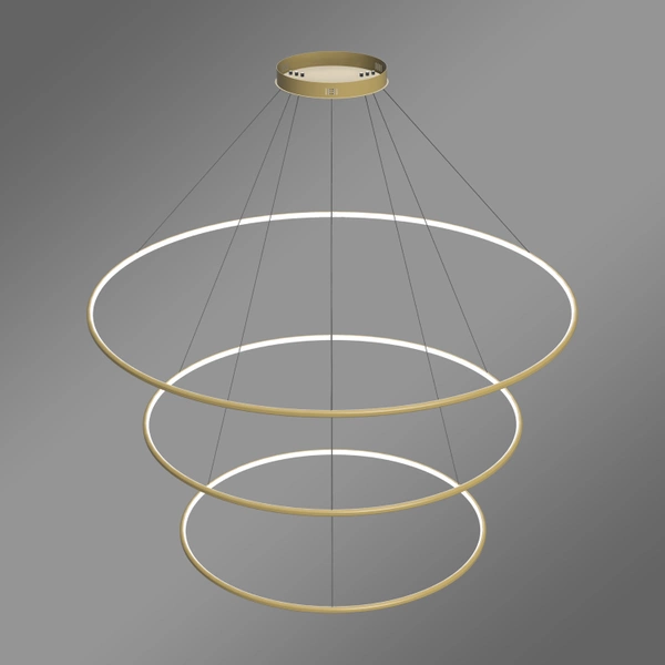 Moderne LED-Pendelleuchte Orbit No.3 Gold 150 cm 3000K LEDesign