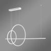 Moderne LED-Pendelleuchte Geometrik No.4  60/40 cm Weiß  4000K LEDesign